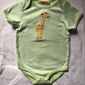 Romper giraffe infant boys new size 12-18 months Gymboree cotton crotch snaps-